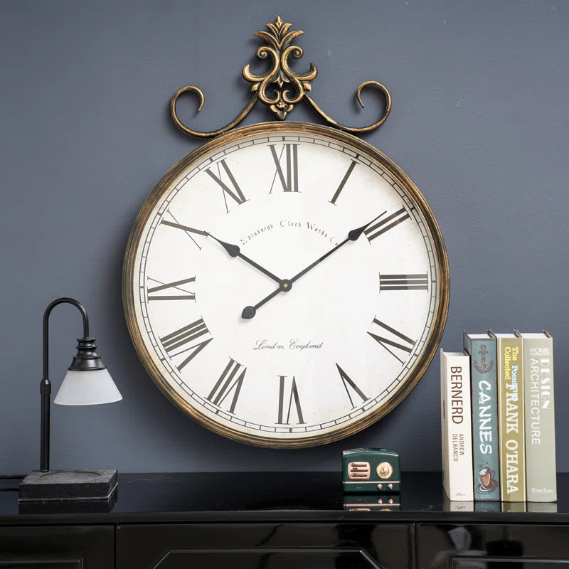 Beshore Decorative Metal Wall Clock